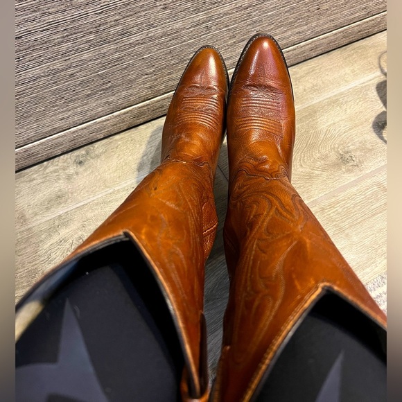 Dan Post cowgirl boots Brown size 6 1/2 Preowned Great Condition - Picture 4 of 12